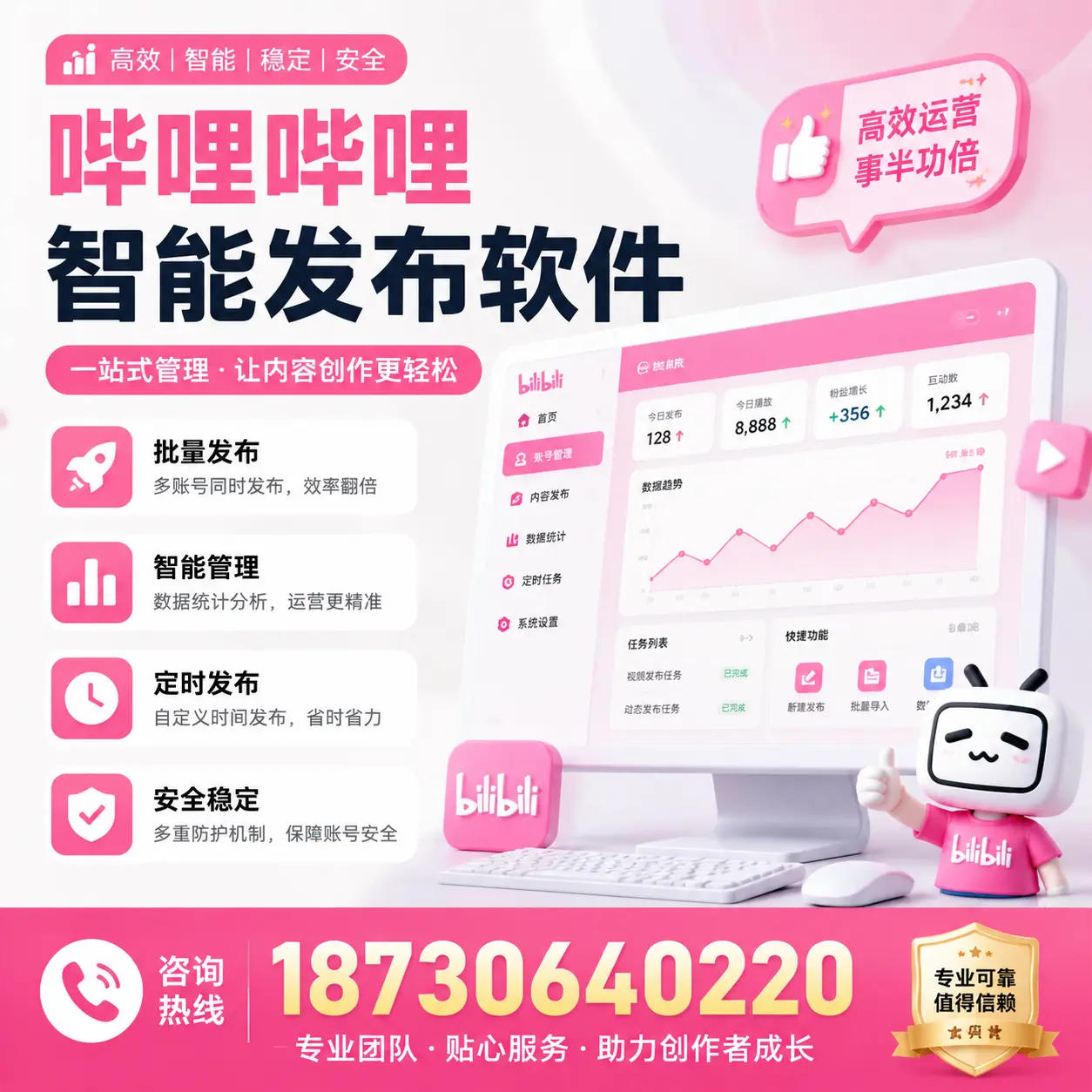 如何评估哔哩哔哩智能发布软件的ROI?岳阳 企业必读